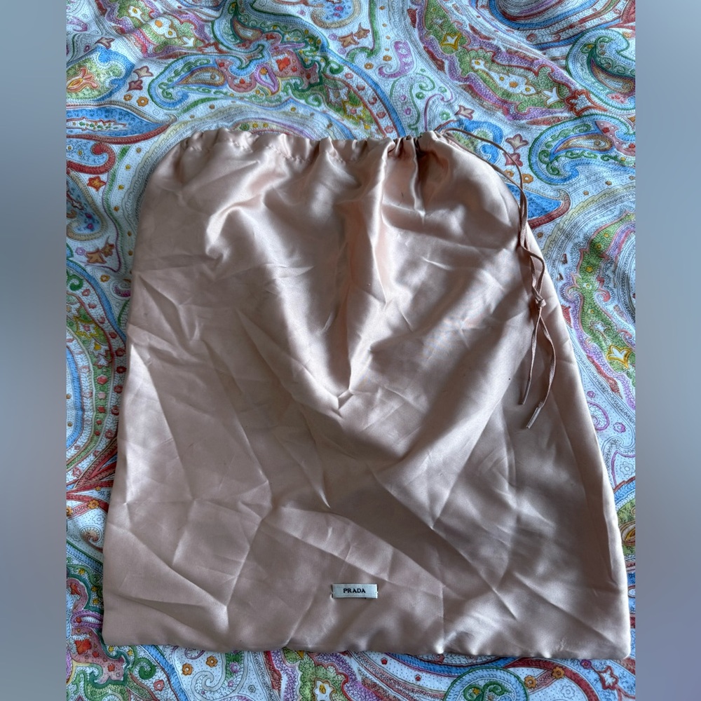 Pink Prada dust bag